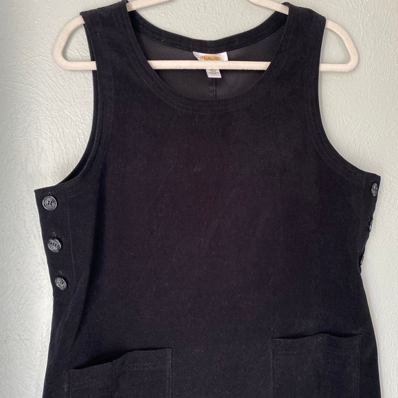 Vintage Talbots Black Jumper Dress Midi Length Modest Women's Size S - Picture 2 of 8